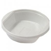 Пластиковая тарелка суповая одноразовая 500 мл, 100 шт./упак., эконом, белый