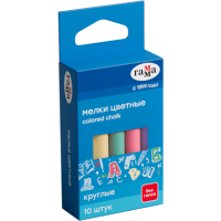 Мелки д/доски 10 шт. "Гамма" кругл., ассорти