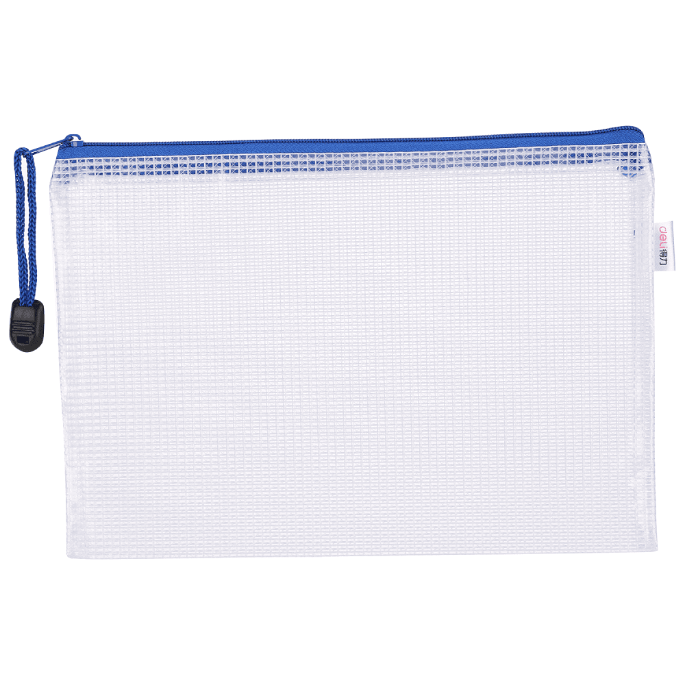 Папка конверт на молнии А5 "Deli" прозрачный