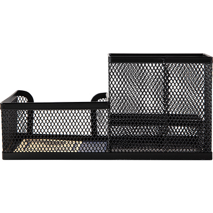 Подставка для канцелярских мелочей "Deli" 3 секц., метал сетка