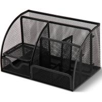 Подставка для канцелярских мелочей "Deli Office Set" метал. сетка