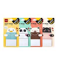 Блок для заметок с липким слоем фигурный, 4 дизайна
