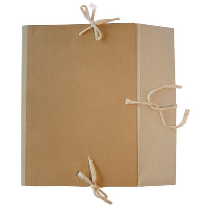 Папка для бумаг "Дело" с завязками, 70 мм, 4 завязки, крафт