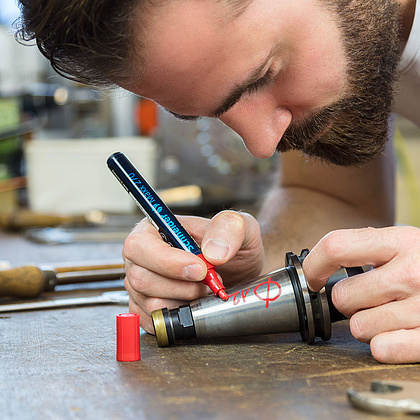 Маркер перм., на нитрокраске "Maxx 270" 1-3 мм желтый