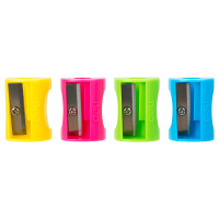 Точилка на 1 отверстие Deli "Neon" ассорти