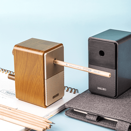 Точилка на 1 отверстие "Retro Sound Styling" с вращ. механ., коричневый