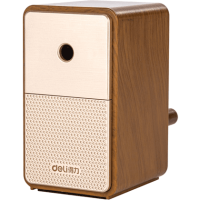 Точилка на 1 отверстие "Retro Sound Styling" с вращ. механ., коричневый