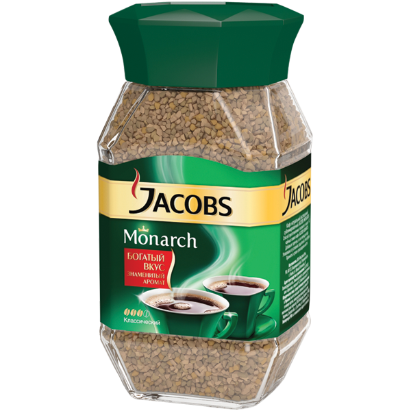 Кофе растворимый JACOBS Монарх в стеклянной банке 95г