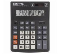 Калькулятор настольный STAFF PLUS STF-333 (200x154 мм), двойное питание, 16 разрядов