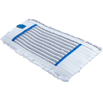 Насадка для плоской швабры 40*11 см комбинированная тафтинговая серая, карманы