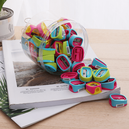 Точилка на 1 отверстие Deli "Smooth Sharpener" ассорти