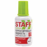 Корректирующая жидкость STAFF "EVERYDAY" быстросохнущая, с кисточкой