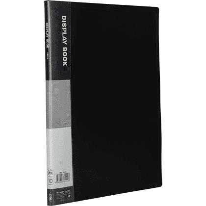 Папка на 10 карманов "Display Book" пласт., ассорти