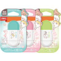 Корректор роллер Deli "Miyou" 6 м*5 мм, ассорти, блистер