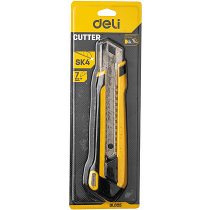 Нож для бумаги большой "Deli" 25 мм, усиленный