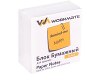 Блок бумаги для заметок 90*90*50 мм "Workmate" 80 г/м2, белый