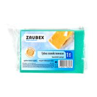Губка хозяйственная для уборки помещений Zaubex 14*10*5,4см, 1 шт/упак