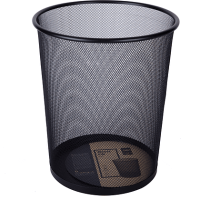 Корзина для мусора 19л Deli "E9189" метал. сетка, черный