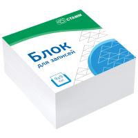 Блок для заметок 9*9*4,5 см СТАММ "Стандарт" ПРОКЛЕЕНЫЙ, белизна 90-92%
