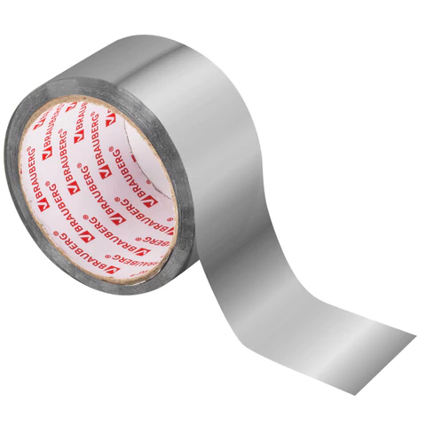 Клейкая лента алюминевая 50 мм *40 м BRAUBERG