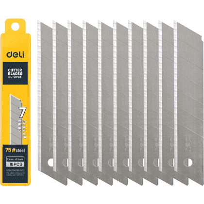 Лезвие для большого ножа "Deli" 25 мм, 10 шт.