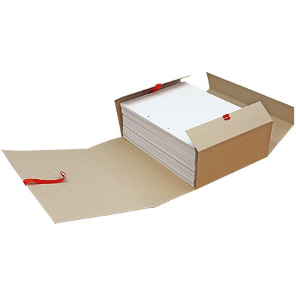 папка с завязками (4 зав.) архив. для бумаг 10см, ВП039