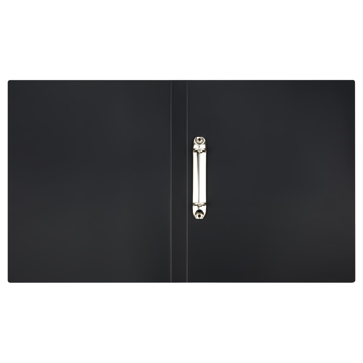 Папка на 2 кольца А4 25 мм OfficeSpace "Вита" пластиковая, 500 мкм, чёрная