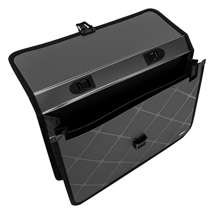 Портфель с ручкой "Deli" на 2 отделения, пласт., ассорти