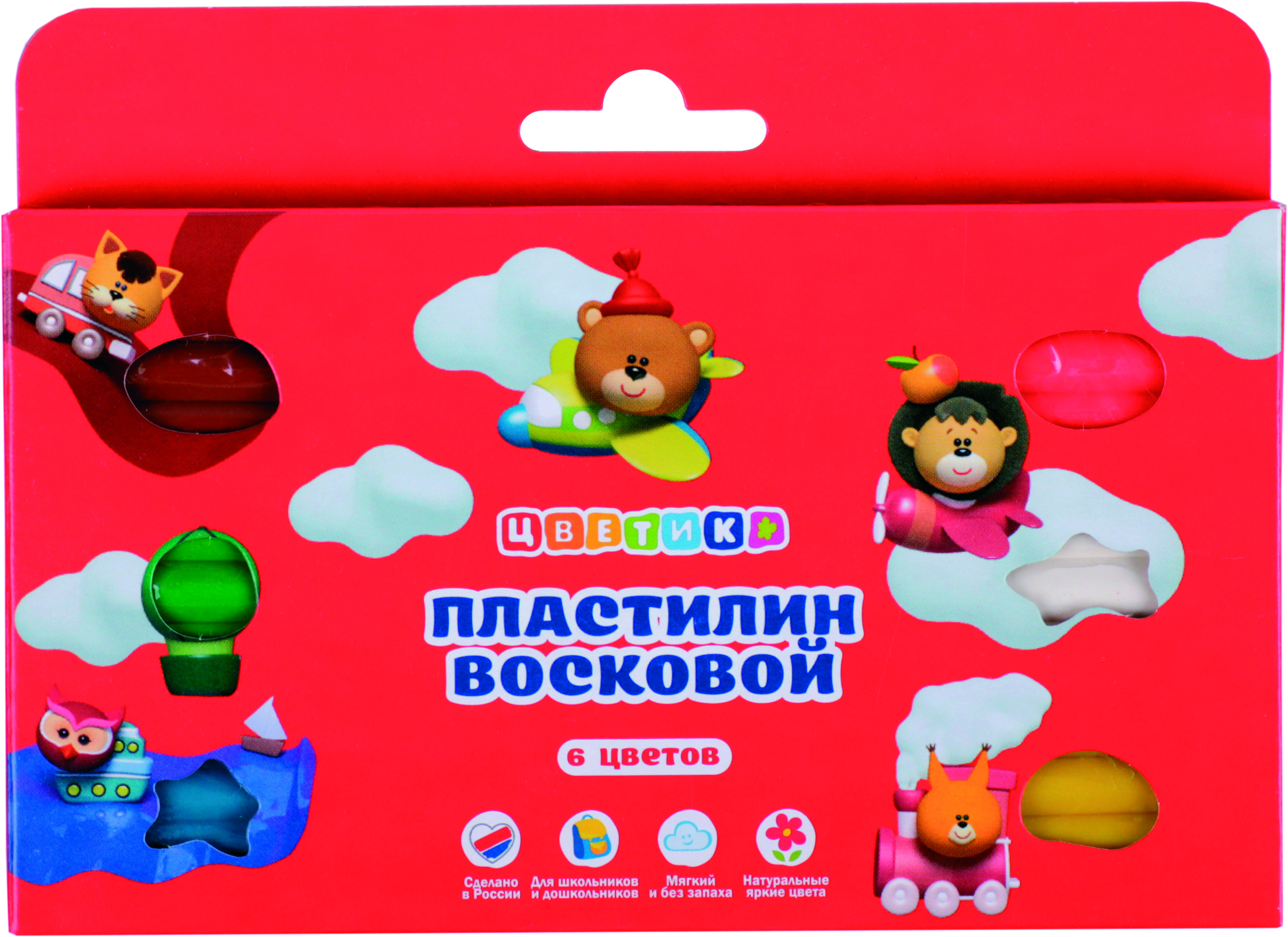 Набор пластилина 6 цветов