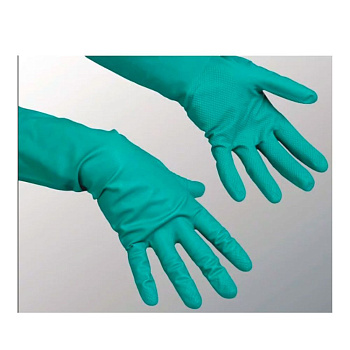 Перчатки латексные с х/б покрытием хозяйственные многоцелевые суперпрочные Vileda