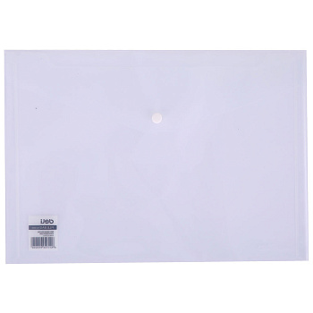 Папка конверт на кнопке А4 "Deli" прозрачный, ассорти