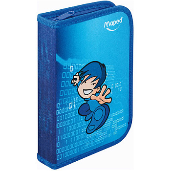 Пенал на 1 отд. "Karate" с наполнением, полиэстер