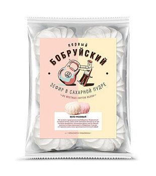 Зефир "Первый Бобруйский" Красный пищевик  бело-розовый