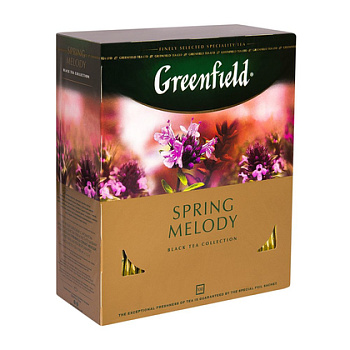 Чай "Greenfield" Spring Melody, 100 пакетиковx2г, черный