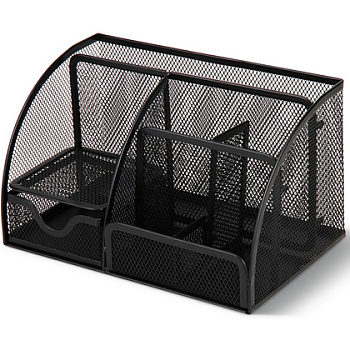 Подставка для канцелярских мелочей "Deli Office Set" метал. сетка