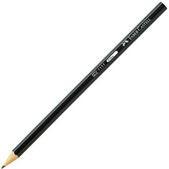 Карандаш простой "Faber-Castell 1111", без ластика, черный