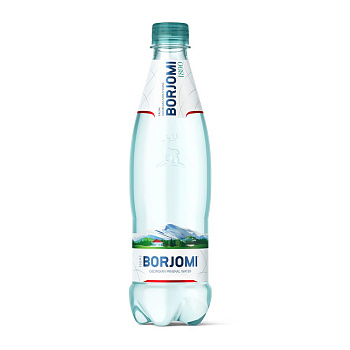 Вода минеральная "Borjomi", газированная, 0.5 л
