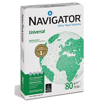 Бумага офисная NAVIGATOR UNIVERSAL 80 Г/М2 500 ЛИСТОВ