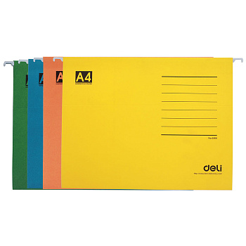 Файл подвесной "Deli" А4, ассорти