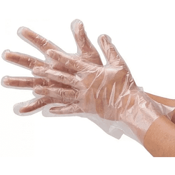 Перчатки полиэтиленовые одноразовые 100 шт./уп. прозрачный
