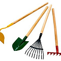 Мётлы, лопаты, грабли