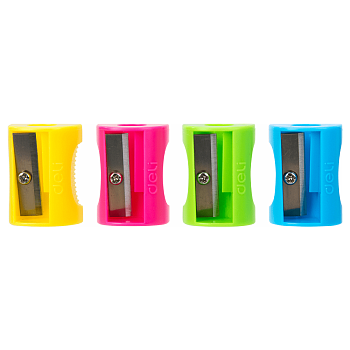 Точилка на 1 отверстие Deli "Neon" ассорти