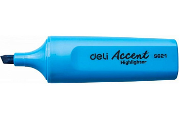 Маркер текстовыделитель DELI Accent, скошенный пишущий наконечник 1-5 мм