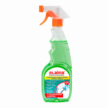 Средство для мытья окон и стекол LAIMA PROFESSIONAL 750 мл, с нашатырным спиртом