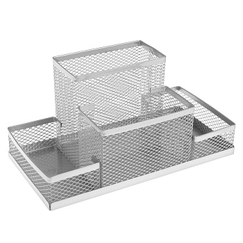 Подставка для канцелярских принадлежностей металлическая FOROFIS прямоугольная