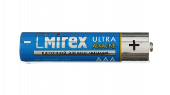 Батарейка  AAA (LR03) Mirex щелочная 4 шт/уп