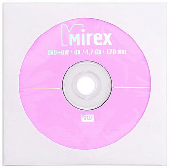 Диск DVD+RW 4.7Gb 4x Mirex конверт