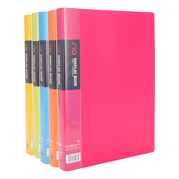 Папка с файлами А4 "Deli" пластик ассорти