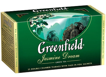 Чай зелёный GREENFIELD в пакетиках