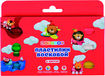 Набор пластилина воскового детского Цветик